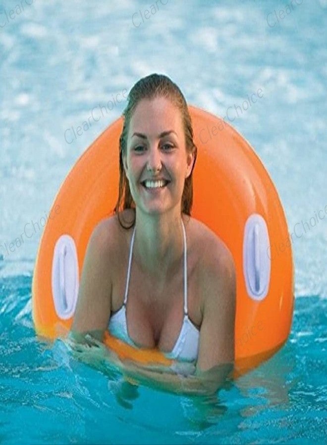 ClearChoice:- Adult Swimming Ring Inflatable Pool Float Tube with 2 Handles(Size - 30'' inch)(Multi Color)(8 + Years Up)(1 PIS) - Image 4